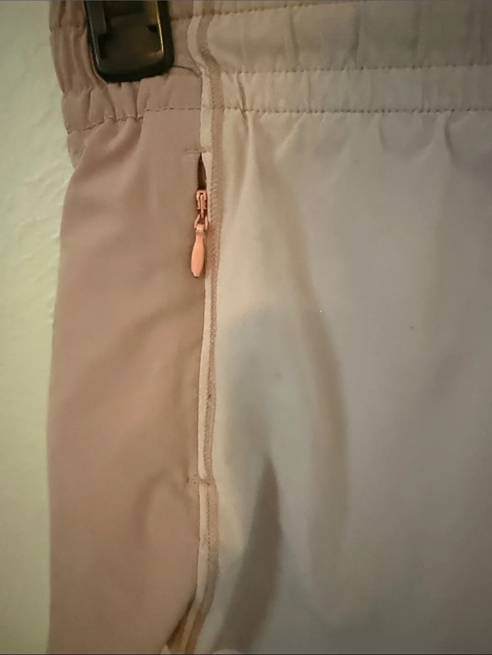 Athleta Dusty Pink Two-Tone Athletic Shorts